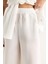 Kadın Kuşaklı Yelek Cep Detaylı Palazzo Pantolonlu Modal Takım 6