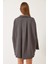 Kadın Düşük Omuz Oversize Basic Bürümcük Gömlek 4
