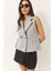 Kadın Şal Yaka Asimetrik Kesim Yelek 3