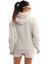 Kapüşonlu Sweatshirt Kadın Şort Takım Kahve Melanj 2