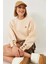 Shade Kadın Bisiklet Yaka Kalp Nakışlı Üç Iplik Şardonlu Sweatshirt 2