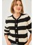 Kadın Çizgili Triko Hırka 3