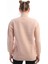 Fermuarlı Dik Yaka Kadın Sweatshirt Pudra 4