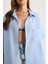 Kadın Oversize Basic Müslin Gömlek 5
