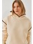 Kadın Kapişonlu Dantel Detaylı Sweatshirt 1