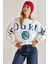 Kadın Baskılı Üç Iplik Şardonlu Sweatshirt 1