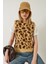 Kadın Şardonlu Leopar Desenli Süveter 2