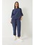 Kadın Kayık Yaka Yarım Kol Bluz Beli Lastikli Şalvar Pantolon Alt-Üst Takım 1