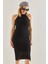 Kadın Ajurlu Astarlı Triko Elbise 2
