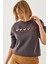Kadın Üç Iplik Şardonlu Renkli Kalp Baskılı Sweatshirt Mbhs 1