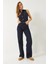 Kadın Yüksek Bel Baggy Denim Pantolon 2
