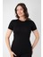 Kadın Modal Bisiklet Yaka T-Shırt 1