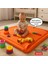 Bebek Oyun Matı ve Oyun Halısı Su itici Kumaş 90x96x3 Cm Turuncu 1