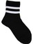 Çizgili Renkli Unisex Tenis Çorabı Dikişsiz 4'lü (Siyah, Beyaz, Gri Melanj, Lacivert 4