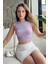 Kadın Halter Yaka Fitilli Kaşkorse Pamuk Crop Bluz 1