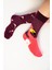 Unisex Bordo Flamingo Renkli Çorap 2