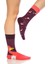 Unisex Bordo Flamingo Renkli Çorap 5