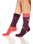 Unisex Bordo Flamingo Renkli Çorap 6