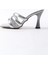 Kadın Enza Gümüş 9 cm Kadeh Topuklu Terlik 4