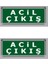 Opto 3W Çıkış-Exit LED Armatür - 2 Adet (Acil Çıkış) Hs 4604 1