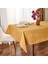 Hardal Renk Keten Masa Örtüsü 140X200 Cm, Şık ve Dayanıklı Tasarım 1