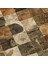 Altın Kahverengi Dana Derisi Patchwork Halı – El Dokuma Hakiki Deri Lüks Ev Dekorasyonu Halısı 5