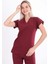 Bordo U-Flex Likralı Tek Üst 2