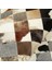 Kahverengi Dana Derisi Patchwork Halı, El Dokuma Hakiki Deri Halı, Modern Tasarımlı Dekor Halısı 3