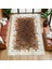 Doğal Dana Derisi Patchwork Halı – El Yapımı Kahverengi Modern Ortam Halısı 1
