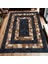 Kahverengi Siyah Patchwork Halı – El Yapımı Doğal Dana Derisi Oturma Odası Halısı 3