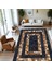 Kahverengi Siyah Patchwork Halı – El Yapımı Doğal Dana Derisi Oturma Odası Halısı 4