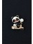 Yavru Panda Broş. Yaka Iğnesi Panda Broş. Zirko Taşlı Tasarım Panda Broş. Kadın Broş. Panda Broş. 4