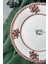 6 Kişilik 25 cm Özel Tasarım Porselen Servis Tabağı Takımı, Kırmızı ve Yeşil Renk Seçenekleri 4