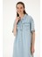 Kadın Açık Mavi Elbise (Jean) 50304314-DN0021 2