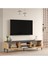 Best Tv Ünitesi 2'li Set Orta Sehpa Metal Ayaklı Çam Bes5-Aa 6