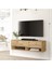 Aven Tv Ünitesi Tv Sehpası Raflı Kapaklı 100CM Çam AVE13-A 1