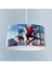 Renkli Iron Man ve Spider Man Desenli Çocuk Odası Avizesi 1