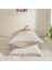2’li Pamuklu Yastık Kılıfı 50X70 Cm, Bej, Ponpon Kenar, Dekoratif, Nefes Alır 3