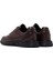 Erkek Kahverengi Bağcıklı Deri Casual Sneaker 25WFD660318 5