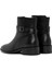 Kadın Siyah Fermuarlı Deri Bot 25WFD150918 5
