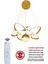 Modern 3 Renk Toplu Kelebekli Saray LED Avize Kumandalı Gold Kasa Büyük Boy Salon Tavan Lambası 3