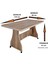 Seyir 61X119X68 Tekerlekli Mdf Masa – Yemek, Mutfak, Balkon Masası 2
