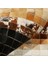 Bej Kahverengi Doğal Dana Derisi Patchwork Halı – El Yapımı Hakiki Deri Dekoratif Mutfak Halısı 4