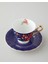 Lacivert 4'lü 2 Kişilik Seramik Fincan Takımı 220 ml 3