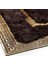 Altın Çerçeveli Koyu Kahverengi Toskana Halı, Doğal Renkli Modern Dekoratif Halı 5