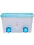 Turkuaz Renkli 60L Taşınabilir Oyuncak Kutusu, Pratik ve Şık Tasarım 3