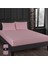 Pembe Pamuk Saten Lastikli Çarşaf Takımı, Rahat ve Şık Uyku Seti 4