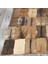 Açık Kahverengi El Yapımı Oğlak Derisi Patchwork Halı, Modern Ev Dekorasyın Halısı 2