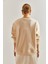 Kadın Üç Iplik Şardonlu Baskılı Oversize Sweatshirt 2