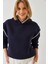 Kadın Kapişonlu Dantel Detaylı Sweatshirt 1